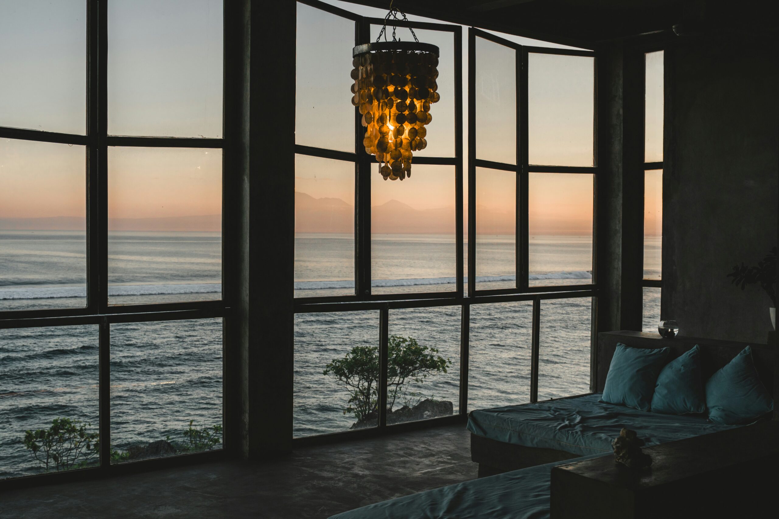 Ocean-view bedroom suite at Casa Coral